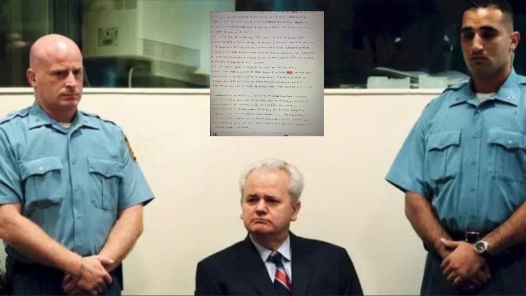 Kasapi i Ballkanit e portretizoi në Hagë Thaçin si armikun numër një të tij dhe të Serbisë  DOKUMENT 