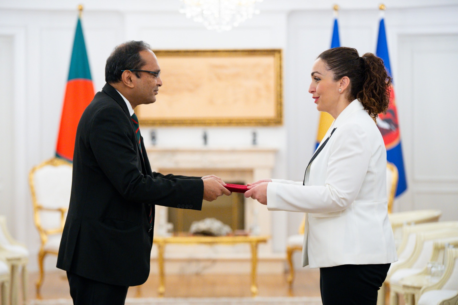 Osmani pranoi letrat kredenciale nga ambasadori i ri i Bangladeshit