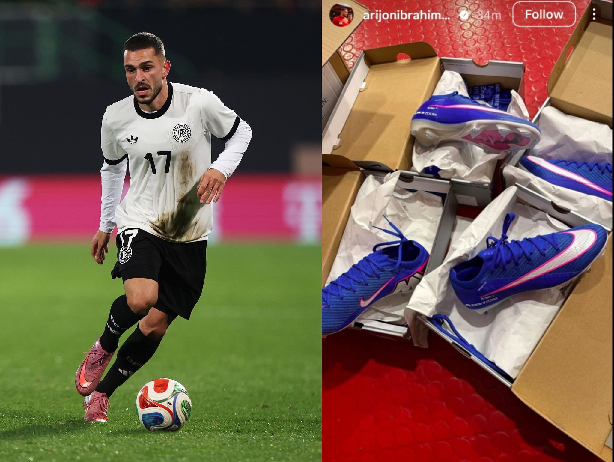 Arijon Ibrahimovic prezanton këpucët e reja me flamurin e Kosovës