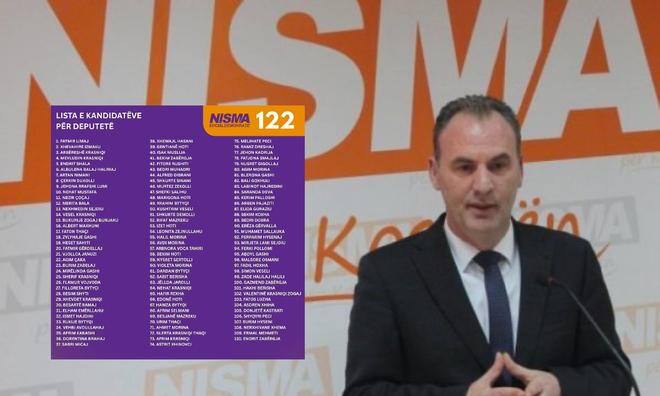 Fatmir Limaj e publikon listën e kandidatëve për deputetë