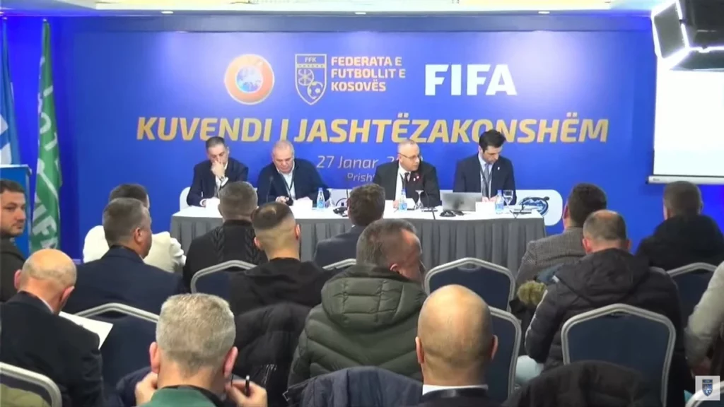 Delegatët e FFK së kishin votuar për miratimin e statutit të ri më 27 janar 2023  ishte i pranishëm edhe përfaqësuesi i UEFA s