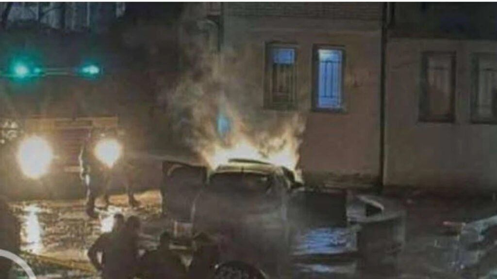 Digjet vetura e një zyrtari policor në pejë  policia jep detaje