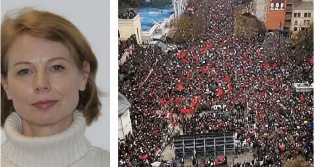 Zëdhënësja e Speciales  dje i pyeti gazetarët e Kosovës se sa persona do të marrin pjesë në protestë  ndërsa sot e mori përgjigjen