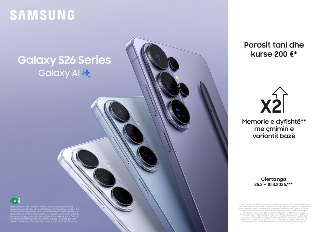 Samsung prezanton serinë Galaxy S26  Telefoni me Galaxy AI më intuitiv deri më sot