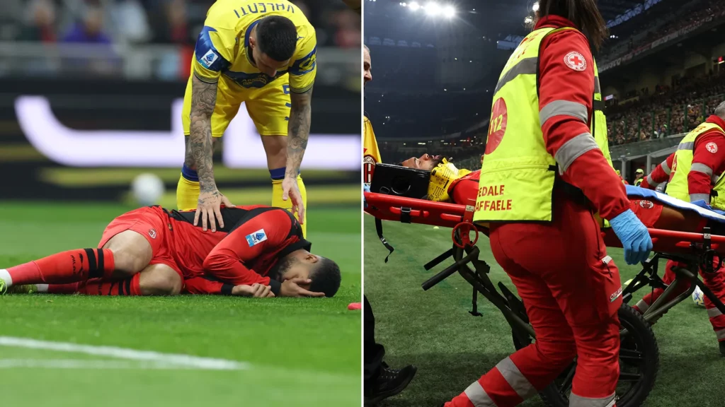 Dhëmbë të thyer dhe frakturë  lëndimi  horror  i Loftus Cheek