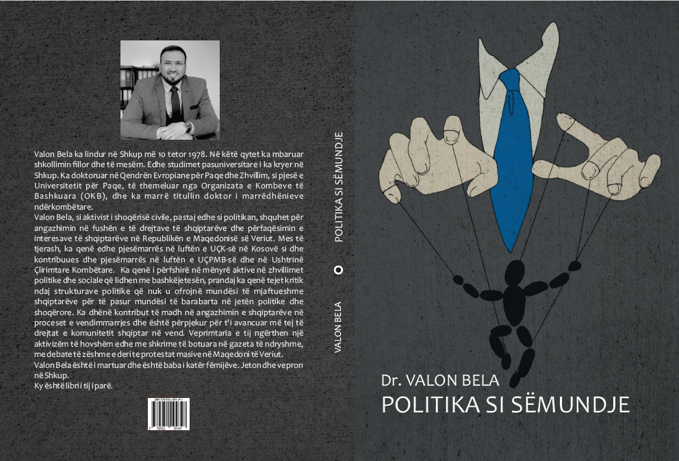 Doli nga shtypi libri  Politika si sëmundje  i Valon Belës