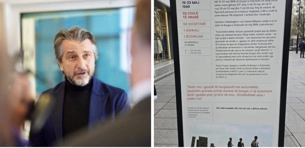 Rama pezullon lejen e ekspozitës në shesh për shkak të pasaktësive për Mas akrën e Dubravës  Fyerje për viktimat  e papranueshme