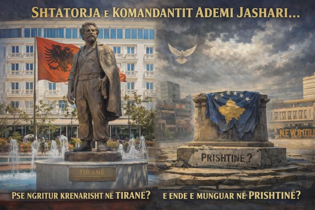 ADEM JASHARI NË TIRANË E NË PRISHTINË