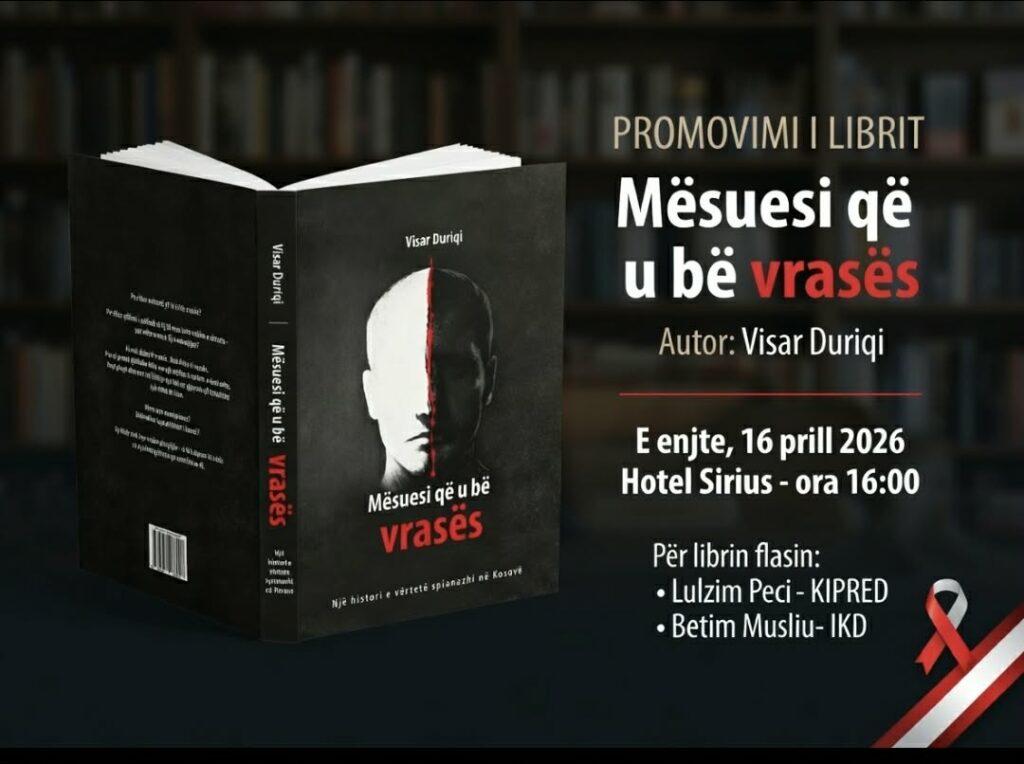  Mësuesi që u bë vrasës   Visar Duriqi promovon të enjten librin për Nazim Bllacën