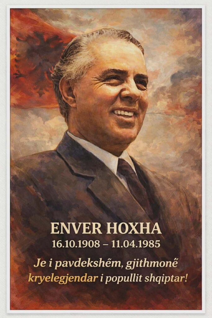 ENVER HOXHA KRYEMALI I VARGAMLIT TË UDHËHEQËSVE TË KOMBIT