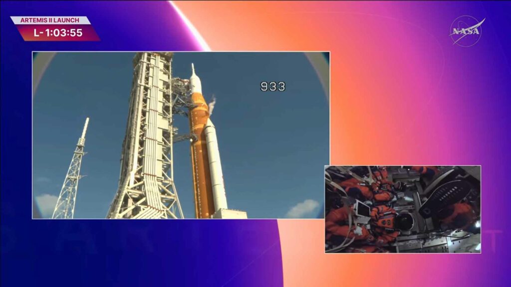 4 astronautë të NASA s pas pak nisen në një udhëtim rreth Hënës  këtu mund t i ndiqni pamjet live