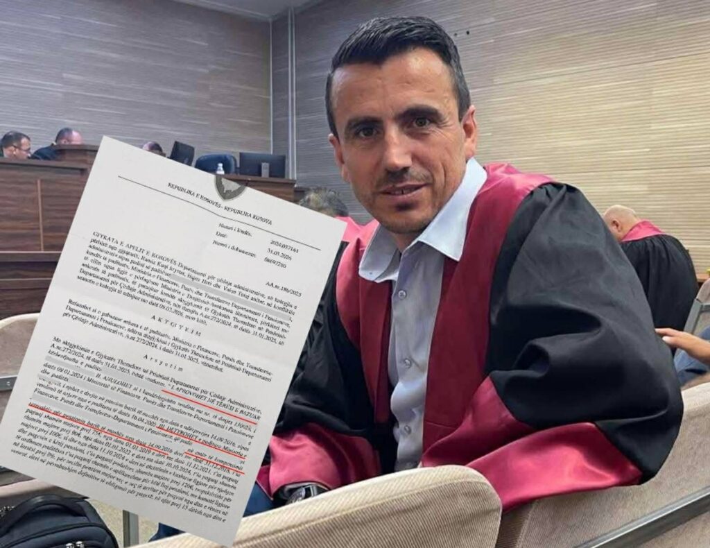 Avokati Sallahu fiton edhe një betejë ligjore për pensionet e kategorive të dala nga lufta  Apeli njeh edhe realizimin e pensionit të moshës