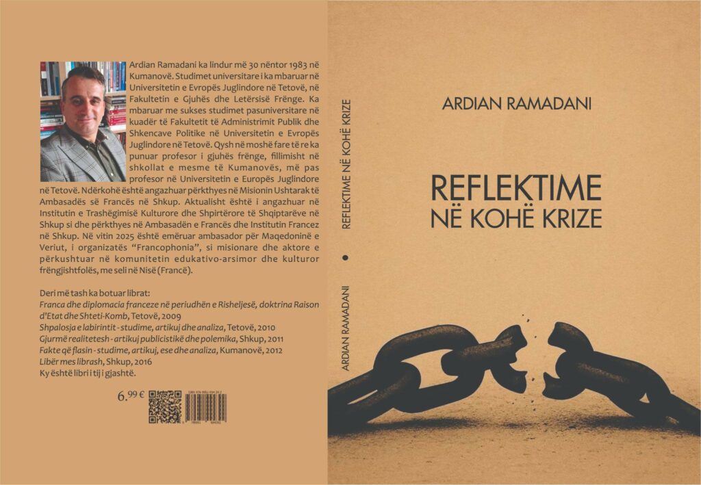 Recension për librin  Reflektime në kohë krize 