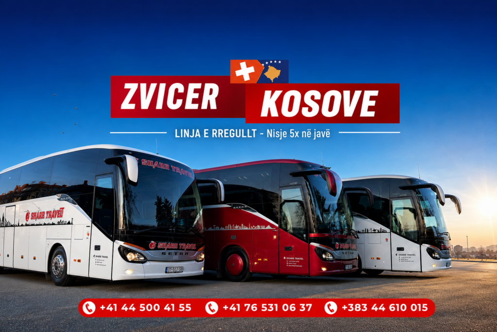 Bashkatdhetarët nga Zvicra për në Kosovë udhëtojnë vetëm më Sharr Travel