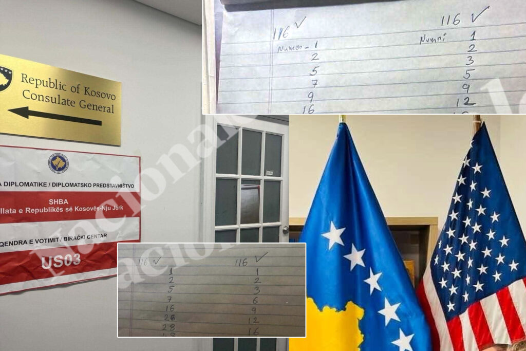 Nacionale  Krim zgjedhor në konsulatën e Kosovës në New York  në derë instruktohen se kë të votojnë brenda VV së
