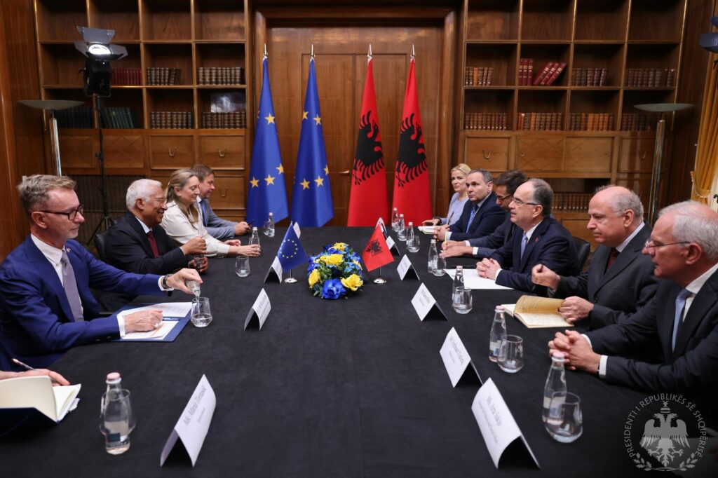 Begaj takohet me presidentin e Këshillit Evropian  Shqipëria  mirënjohëse për mbështetjen e fuqishme