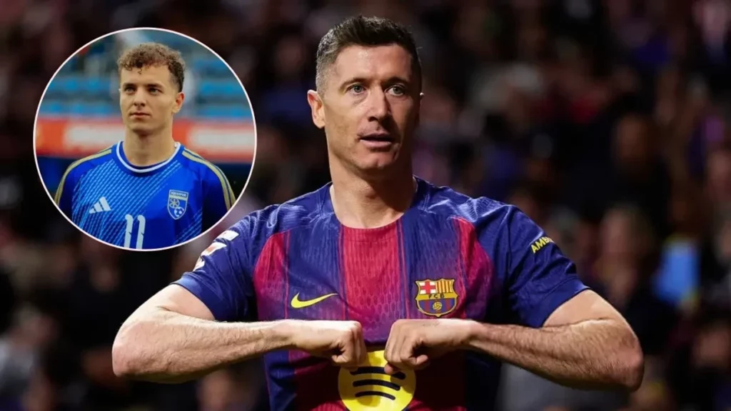 Katër kandidatët për të pasuar Lewandowskin te Barcelona  në mesin e tyre edhe Fisnik Asllani