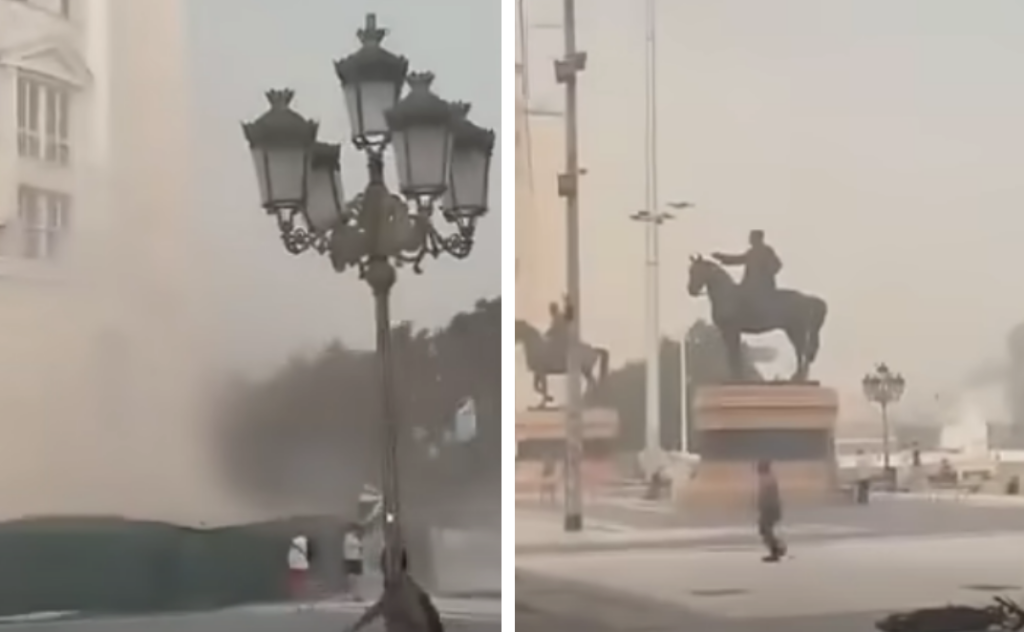 Stuhia me fuqi uragani goditi Shkupin  publikohen pamjet