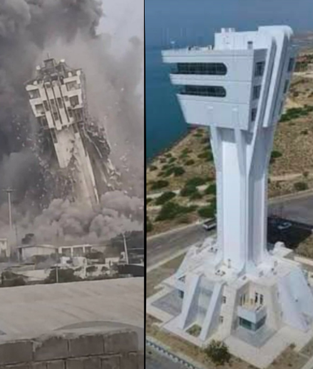 VIDEO  SHBA publikon pamjet kur shkatërrojnë një kullë kontrolli detar të Iranit