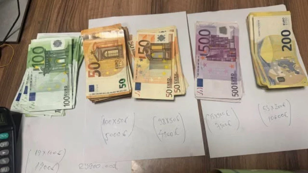 Dogana kap mall të padeklaruar dhe rreth 30 mijë euro në Han të Elezit