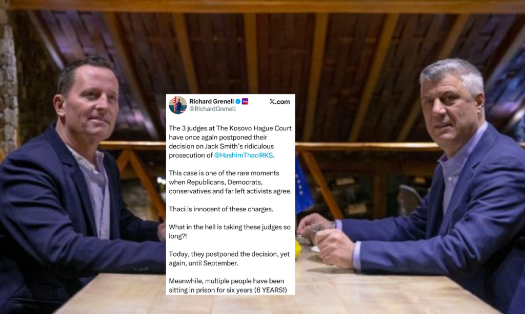 Reagon Grenell  Thaçi është i pafajshëm  çfarë po i pengon gjyqtarët të marrin vendim pas 6 vjetësh 