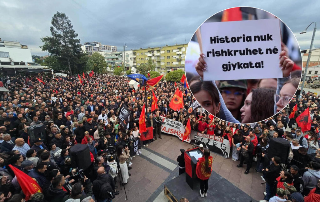  Historia nuk rishkruhet në gjykata   Mijëra qytetarë protestuan sot në komunat e Kosovës kundër Speciales