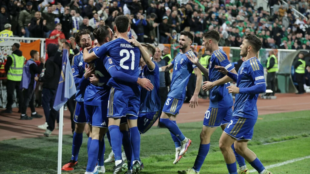 Kosova mund Irlandën  Muriqi vendos me gol të bukur me kokë