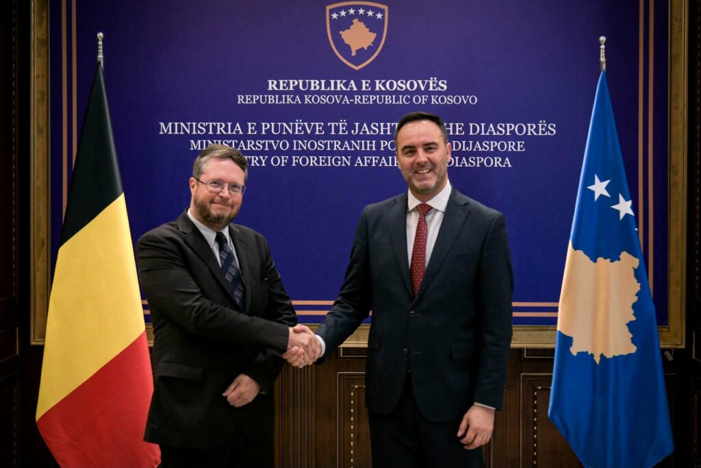 Konjufca pret në takim ambasadorin e ri të Belgjikës