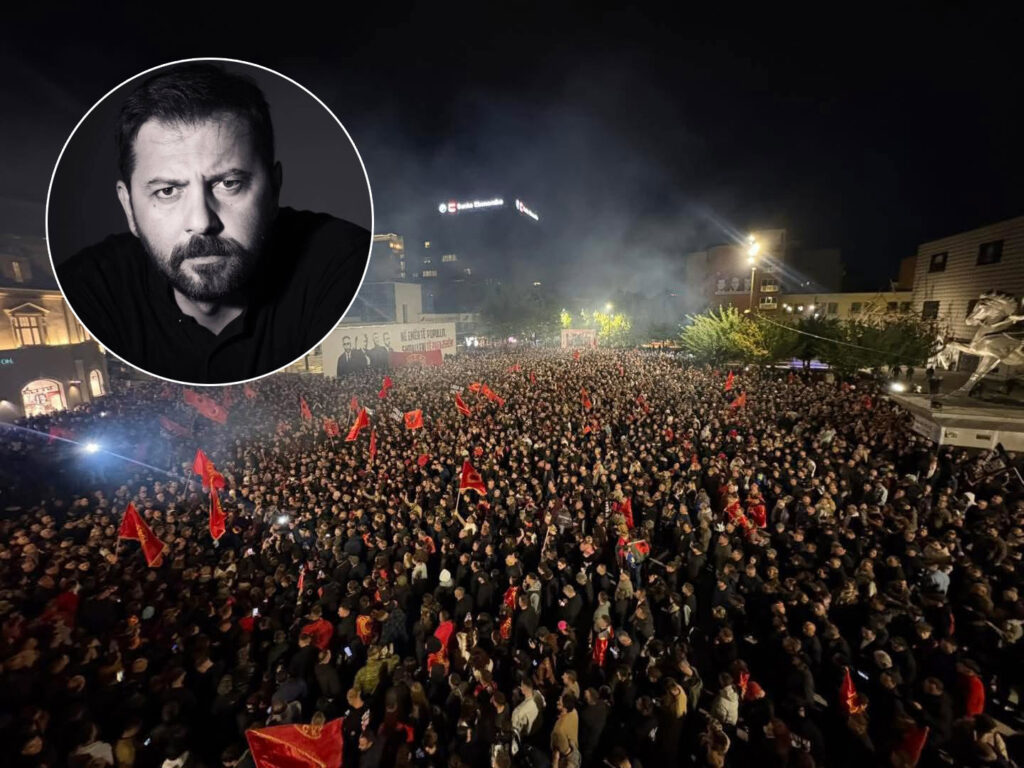 Aktori Kushtrim Sheremeti pjesë e natës së 13 të të protestës  Jo në emrin tim   këta janë folësit e tjerë