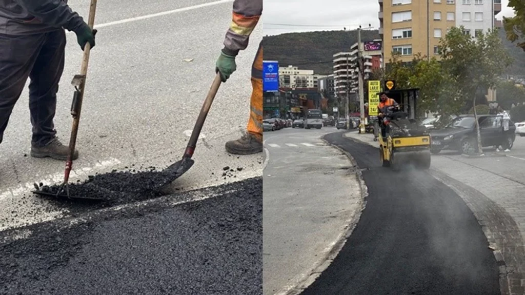 Nis asfaltimi i shtegut të biçikletave në rrugën  Wesley Clark  në Prizren