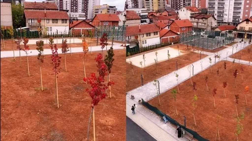 Ferizajt po i shtohet një park i ri në ish lokacionin e Stacionit të Autobusëve