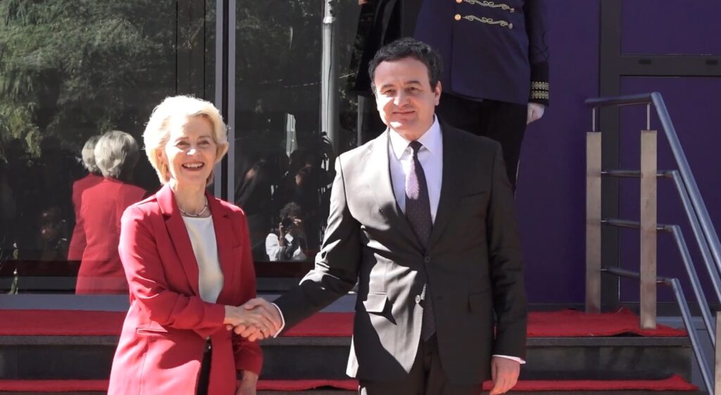 Kurti pret në takim Ursula von der Leyen