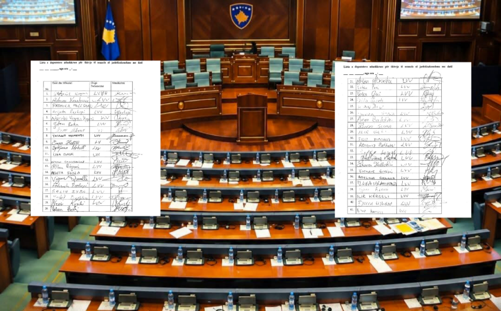Këta janë 41 deputetët e Vetëvendosjes që kanë nënshkruar kërkesën për seancë të jashtëzakonshme