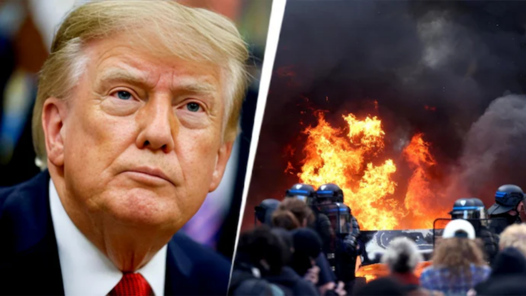 Protestat në Francë  Trump  Mbyllni kufinjtë